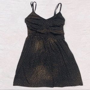 Black and gold dress